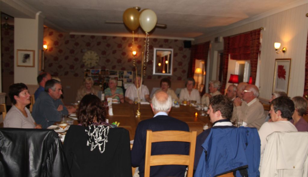 Photographs taken during the Autumn Supper in the White Lion in October 2008